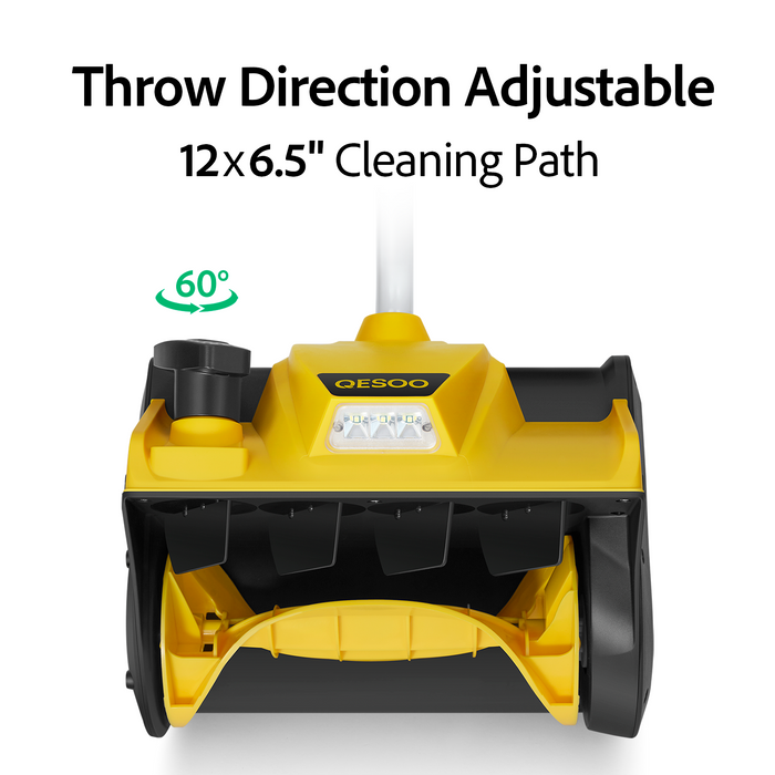 QESOO 12" Cordless Snow Shovel,DeWalt Compatible(Tool Only)