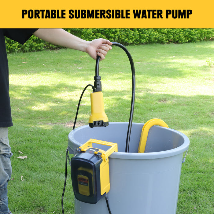 Mellif for DeWalt 20V MAX Battery Sump Pump, Cordless Submersible Water Pump