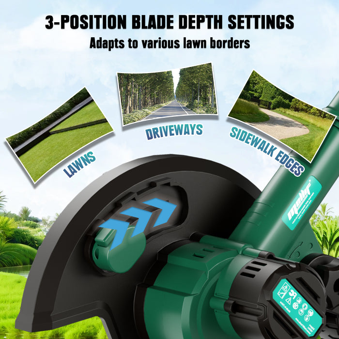 Mellif Cordless Lawn Edger Compatible with Makita 18V Battery(Tool Only)