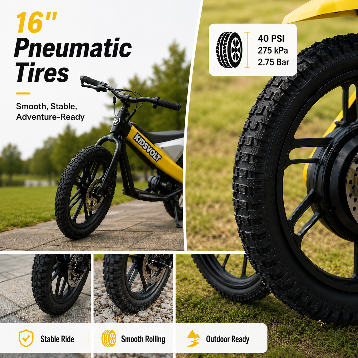 KidsVolt 40V Electric Dirt Bike For Kids（MFTC01）