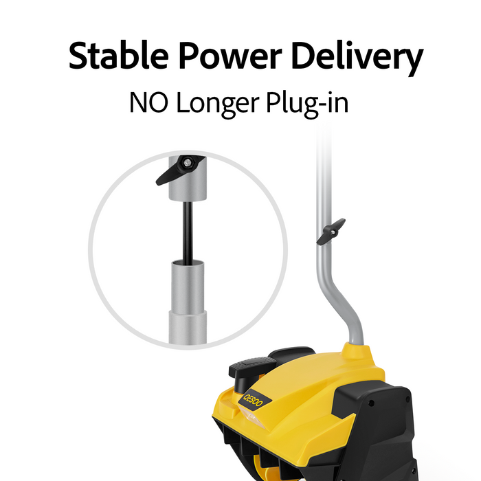 QESOO 12" Cordless Snow Shovel,DeWalt Compatible(Tool Only)