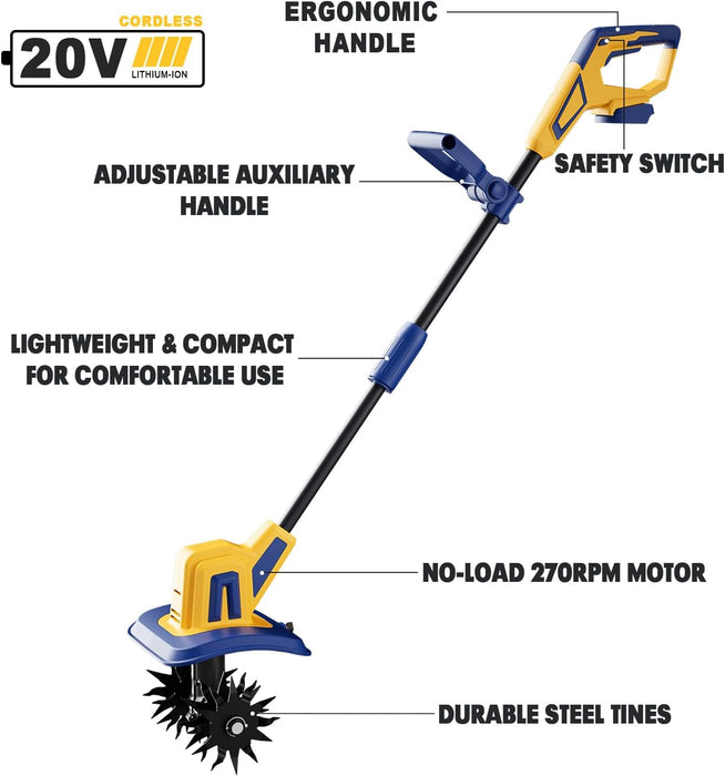 Mellif Akku-Grubber, kompatibel mit Dewalt 20 V MAX-Akku (nur Werkzeug)