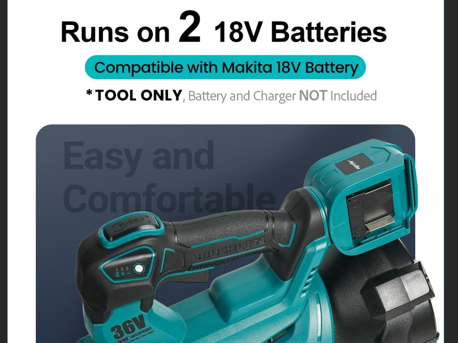 Mellif 36V Cordless Snow Blower/Leaf Blower,Compatible With Makita Battery(Tool Only)