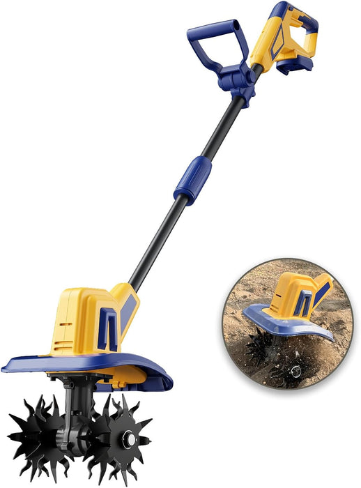 Mellif Cordless Tiller Cultivator,Compatible with Dewalt 20V MAX Battery(Tool Only)