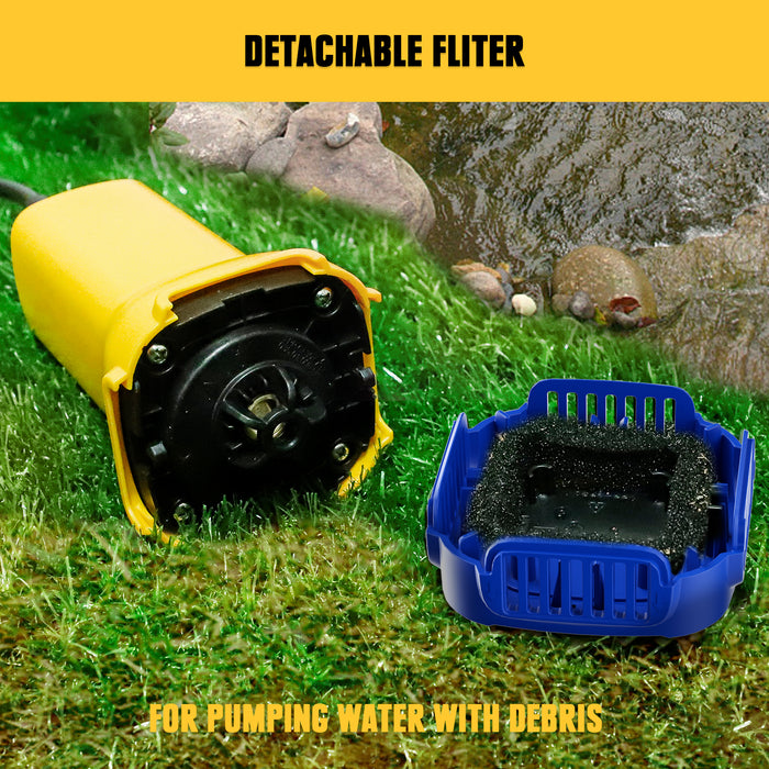 Mellif Sump Pump, Cordless Submersible Water Pump  Compatible with DeWalt 20V MAX Battery