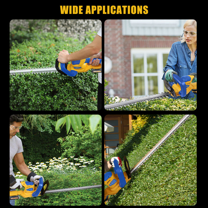 Mellif Hedge Trimmer Compatible with Dewalt/Mellif 20V Battery (Battery Not Included)