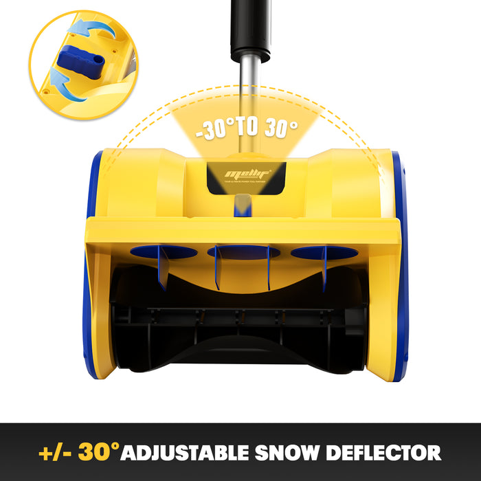 Mellif  13.2 Cordless Snow Shovel  20V *2 Battery(Tool Only) Compatible with Dewalt Battery, Brushless Electric Power Snow Thrower, Handheld Snow Blower with 13.2