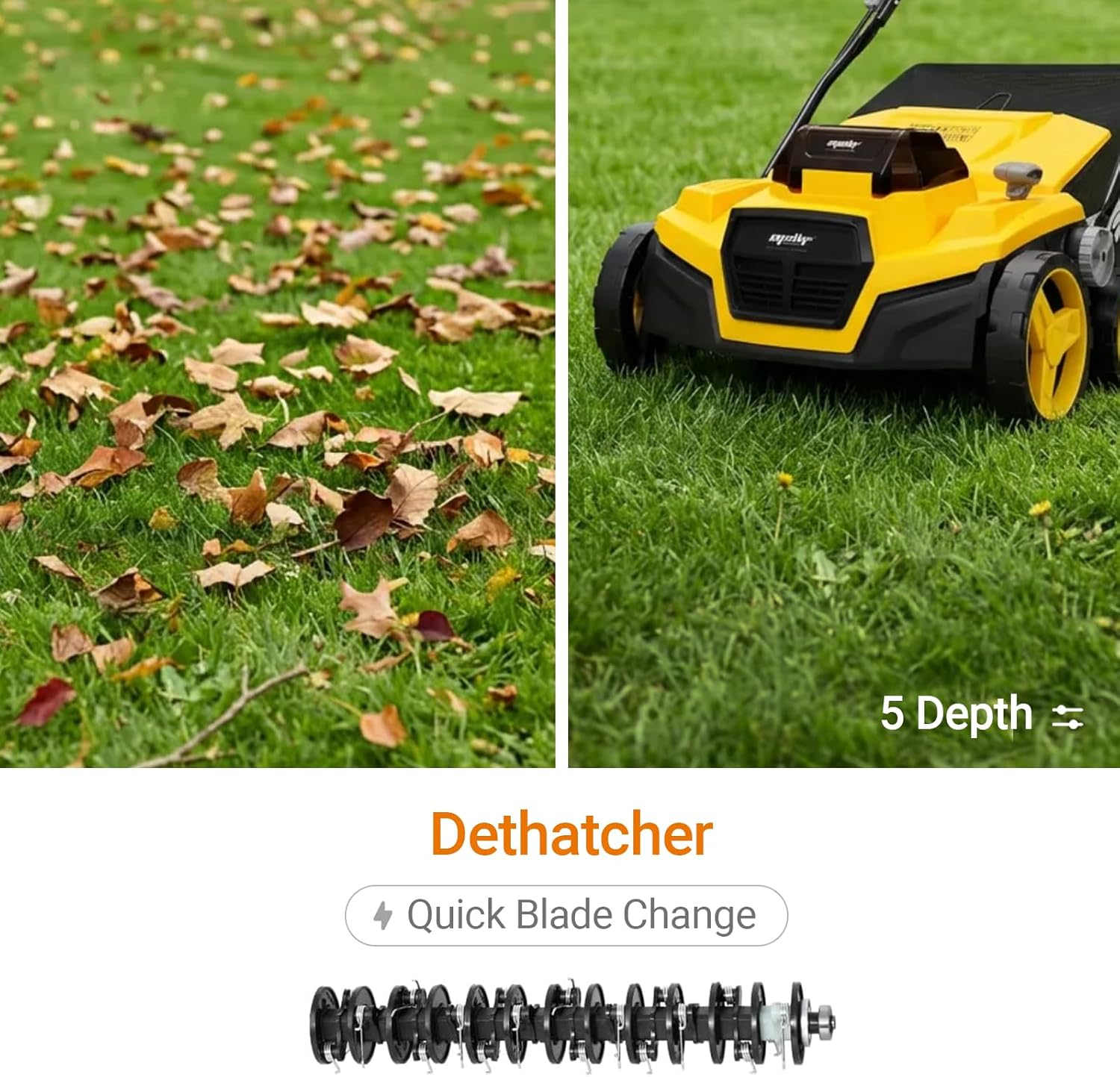 40V Cordless Brushless 15inch Scarifier/Dethatcher (Tool Only)