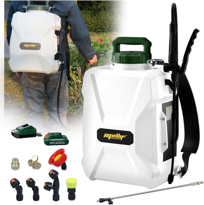 Mellif 3.17 Gallon Battery Powered Backpack Sprayer Compatible with Dewalt 20V Battery