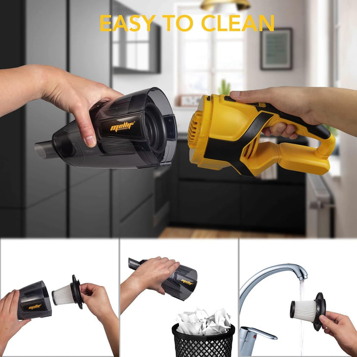 Aspirateur à main Mellif, compatible avec les batteries Dewalt (batterie non incluse)