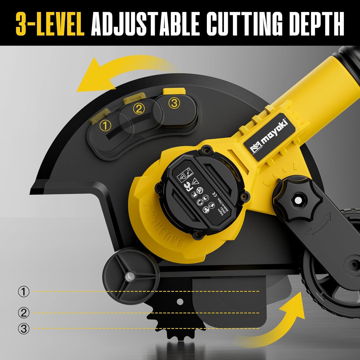 Mellif Brushless Lawn Edger/Trencher,Compatible with Dewalt 20V Max Battery
