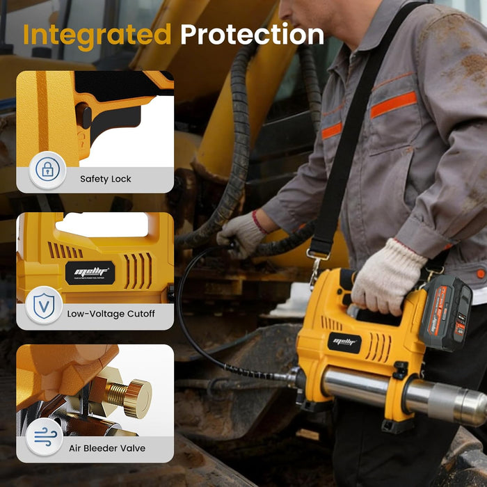 Mellif Cordless Grease Gun,Compatible With DeWalt Battery
