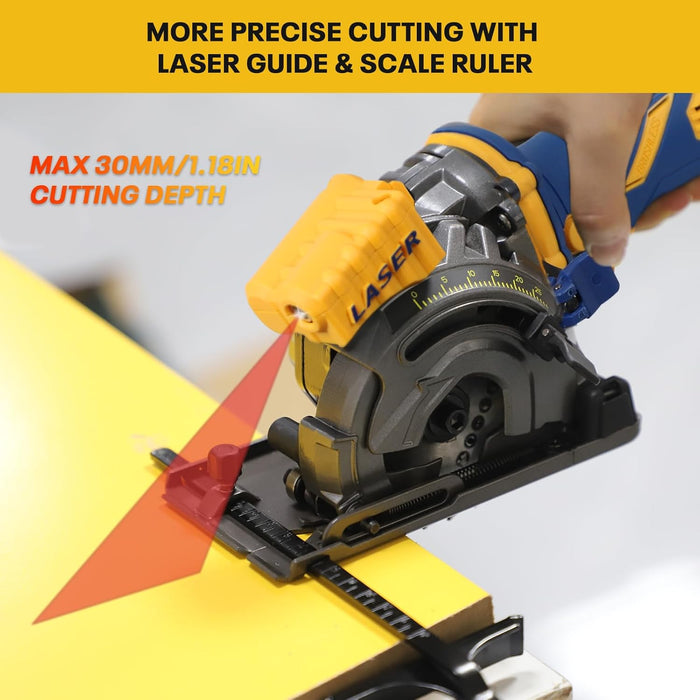 Brushless Mini Circular Saw,Compatible With Dewalt Battery