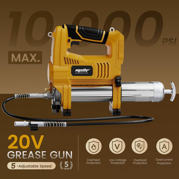 Mellif Cordless Grease Gun,Compatible With DeWalt Battery
