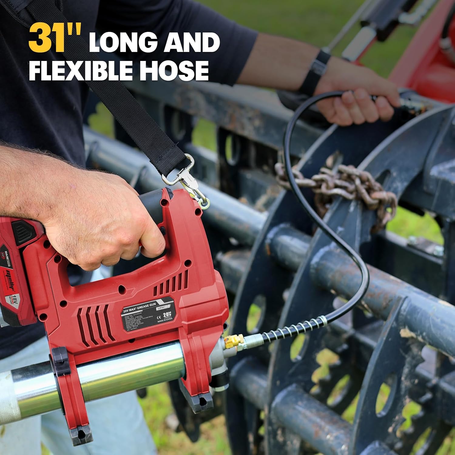 Mellif Grease Gun,Compatible With Milwaukee Battery（Tool Only）