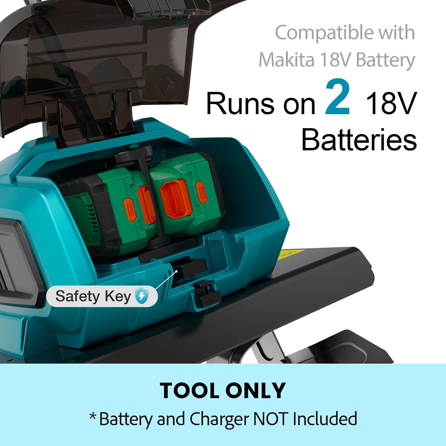 Mellif Cordless Garden Tiller/Cultivator,Compatible with Makita 18V Battery（Battery Not Included）