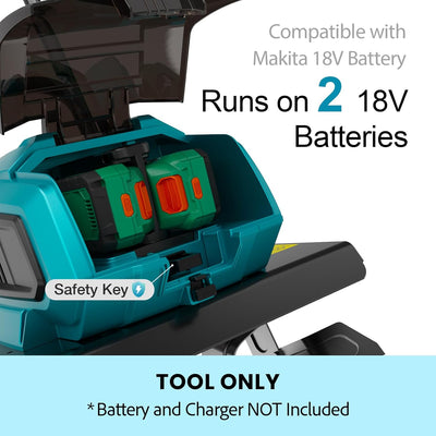 Mellif Cordless Garden Tiller/Cultivator,Compatible with Makita 18V Battery（Battery Not Included）