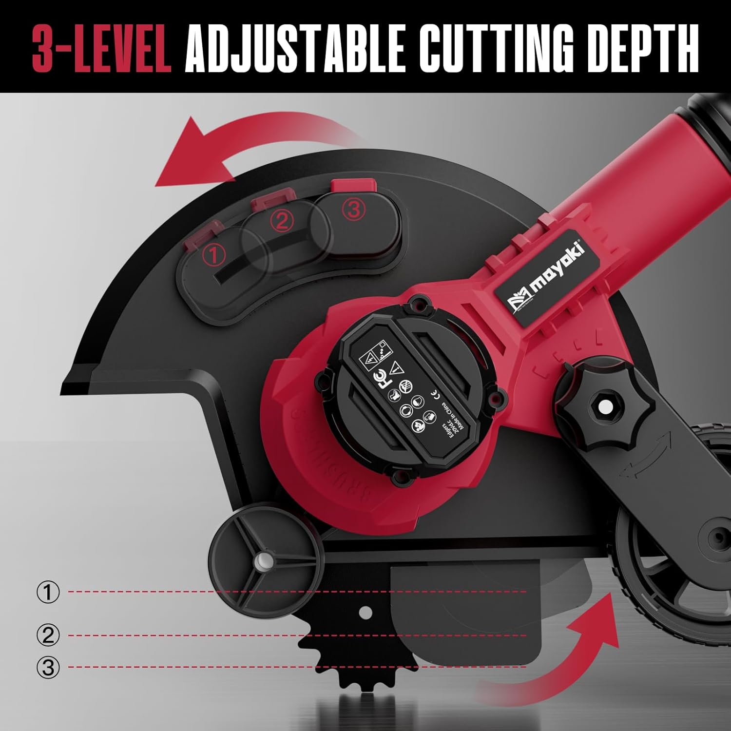 Mellif Brushless Lawn Edger/Trencher,Compatible with Milwaukee 18V Max Battery