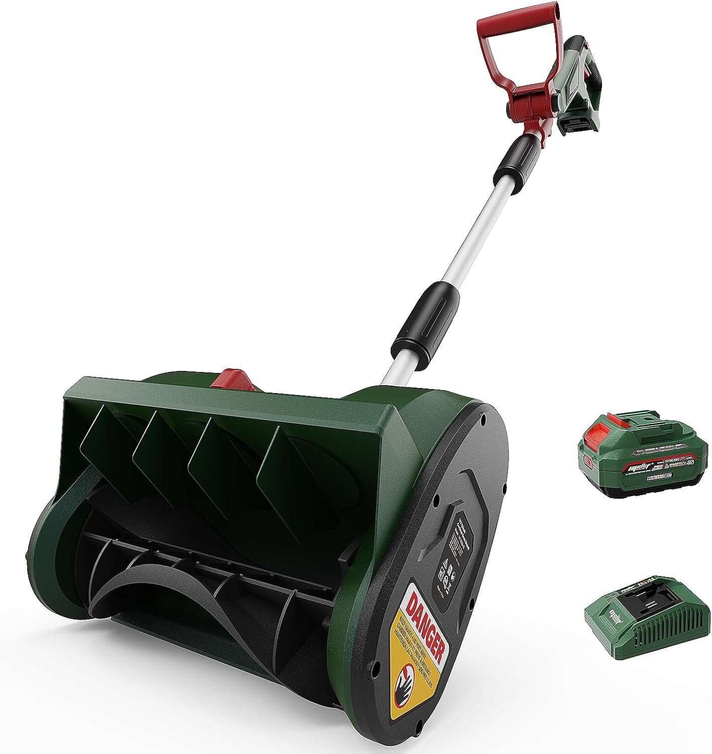 QESOO 12" Cordless 18V Snow Shovel