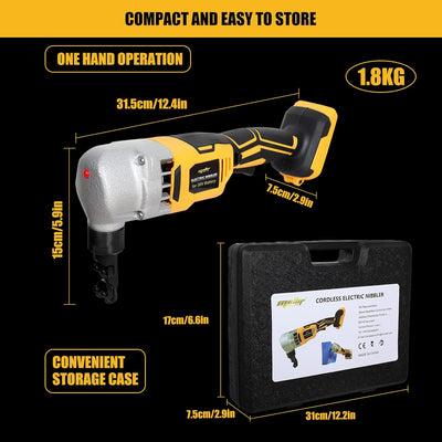 Mellif 18 Gauge Sheet Metal Cutter,Nibbler,Compatible With Dewalt Battery