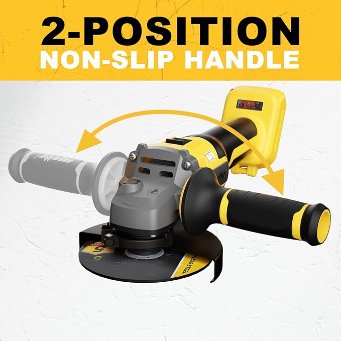 Mellif Cordless Angle Grinder, Compatible with DeWalt 20V Battery
