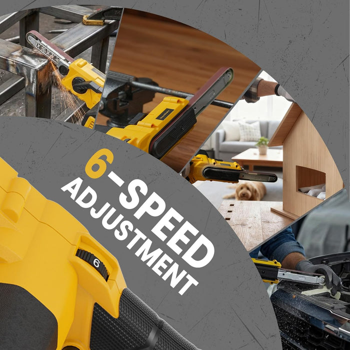 MaxMore Cordless Detail Bandfile Sander – Compatible with DeWALT 20V MAX Battery