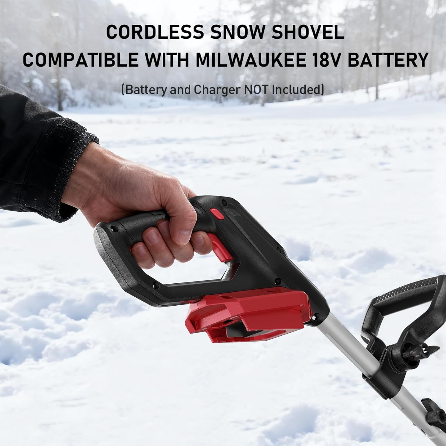 QESOO 12" Cordless 18V Snow Shovel