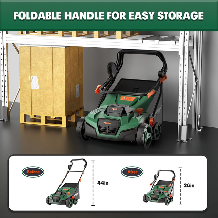 Mellif Cordless 15IN 2-in-1 Scarifier & Dethatcher