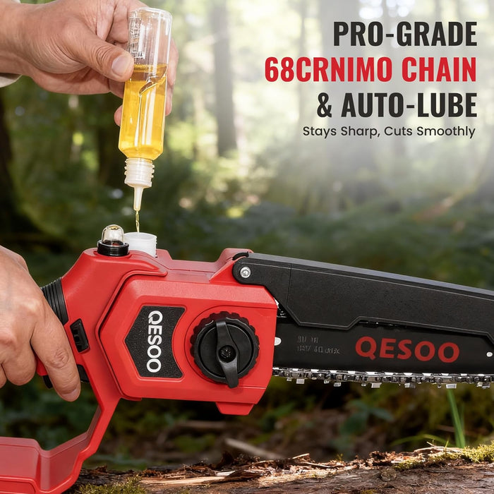 Brushless 8 inch Pole Saw & Mini Chainsaw,Compatible with Milwaukee 18V Battery(Tool Only)