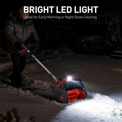 QESOO 12" Cordless 18V Snow Shovel