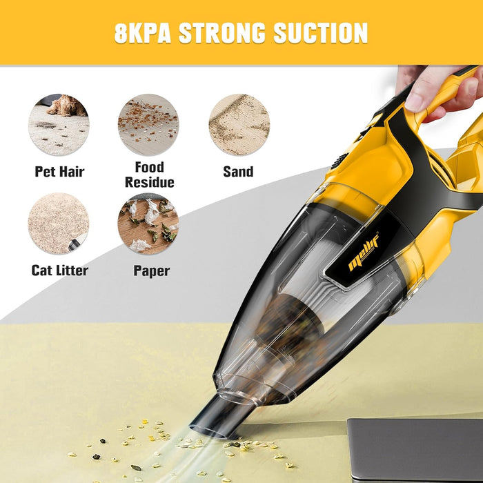 Aspirateur à main Mellif, compatible avec les batteries Dewalt (batterie non incluse)