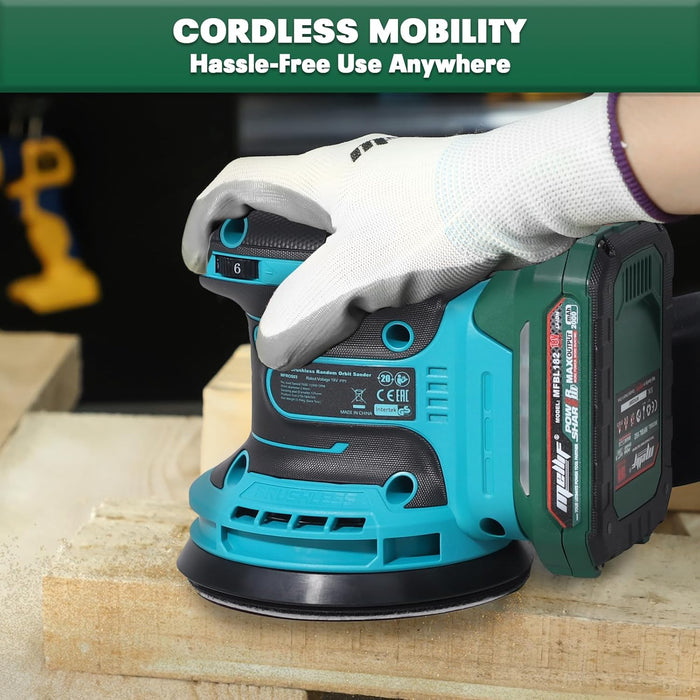 Mellif 5" Random Orbit Sander,Makita Compatible（Tool Only）
