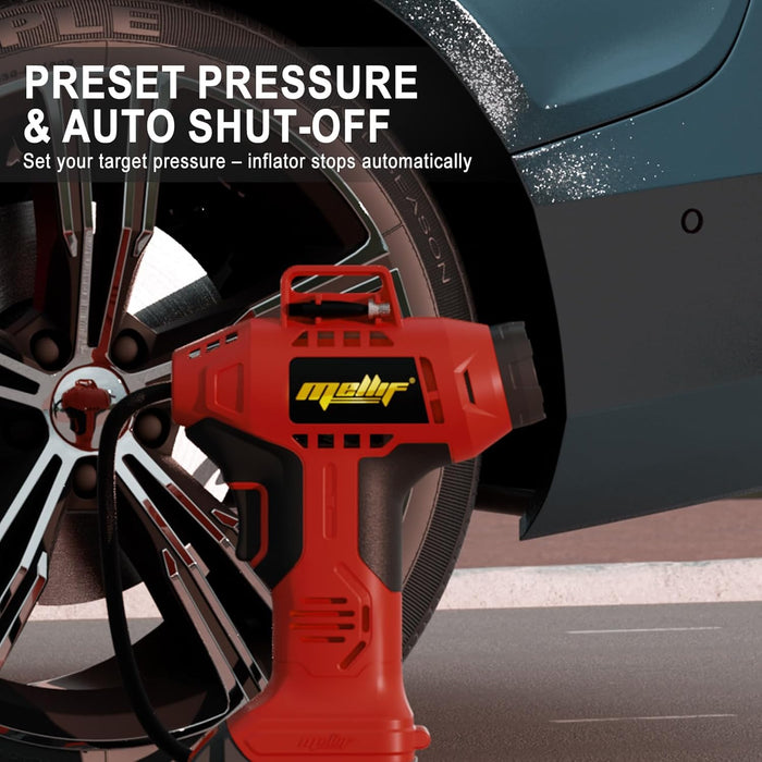 Mellif Tire Inflator,Compatible with Milwaukee M18 18V Battery (Battery Not Included)
