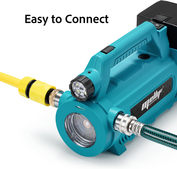 Pompe de transfert d'eau Mellif, compatible avec batterie Makita 18 V (batterie non incluse)