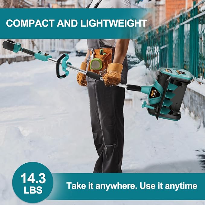 Mellif 36V 13.2‘’ Snow Shovel,Makita Compatible(Tool Only)
