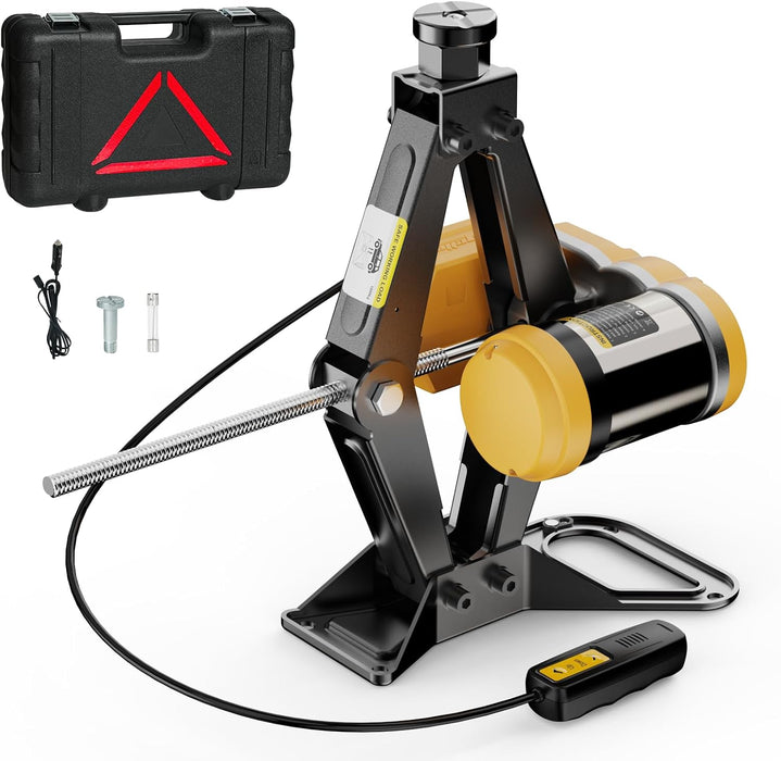 Dual Power Electric Car Jack Compatible with Dewalt 20V MAX Battery