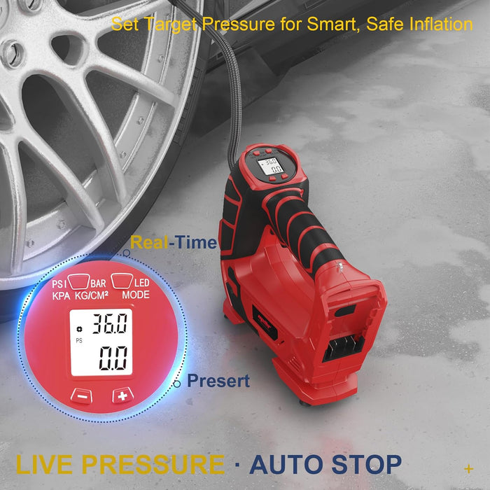 Mellif 2-in-1 Air Compressor for Nailers, Staplers & Car Tires