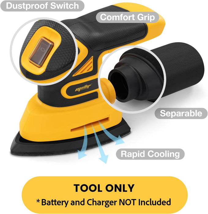 Mellif 12,000 OPM Brushless Detail Sander