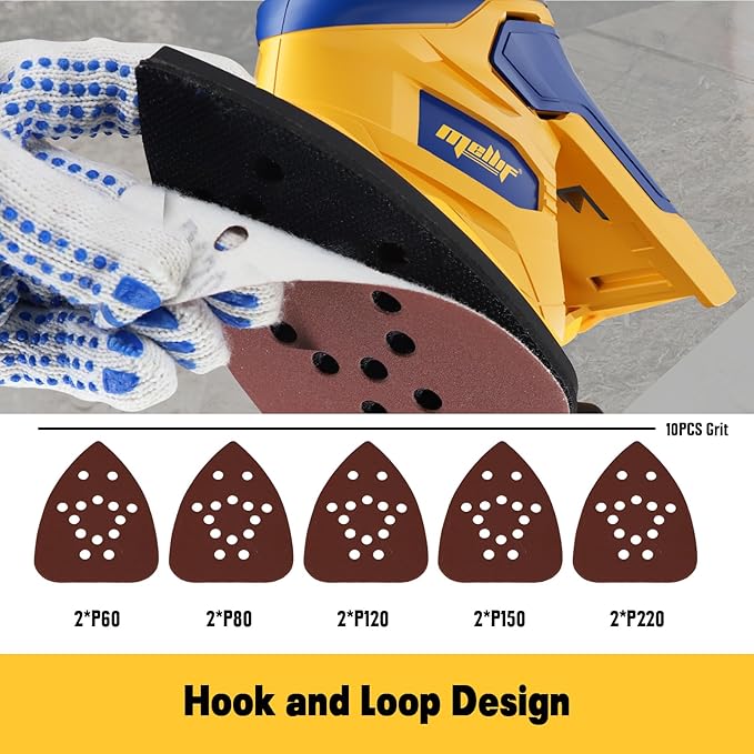 Mellif Detail Sander Compatible with Dewalt 18V/20V MAX Battery