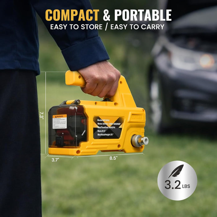 Mellif Oil Change Pump Extractor,Compatible With DeWalt Battery