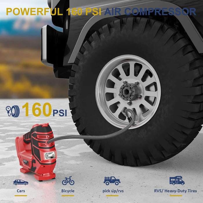 Mellif 2-in-1 Air Compressor for Nailers, Staplers & Car Tires