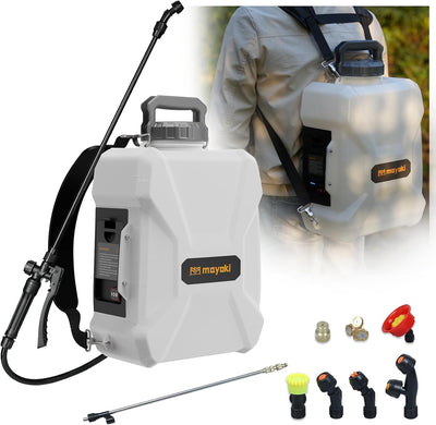 Mayoki 3.17 Gallon Backpack Sprayer,Compatible With Dewalt 20V Battery