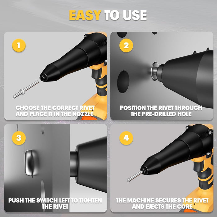 Mellif Rivet Gun, Dewalt Compatible(Tool Only)