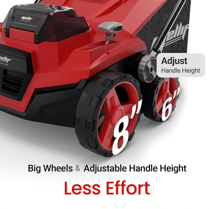 Mellif 36V 15inch Brushless Cordless Electric Dethatcher/Scarifier Compatible with Milwaukee 18V Battery(Tool Only)