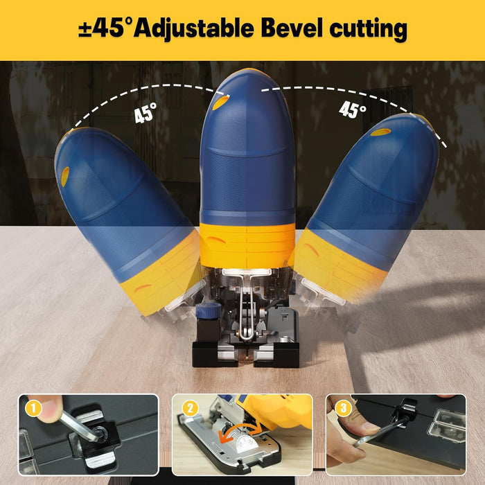 Mellif Cordless Jig Saw,Compatible With DeWalt 20V Battery