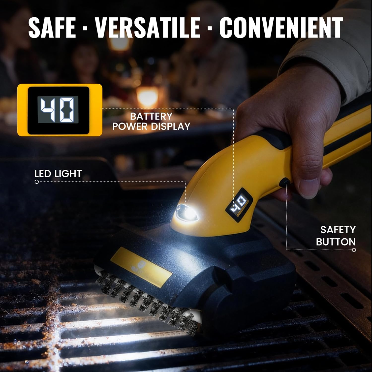 MORCLIN Rechargeable Grill Brush