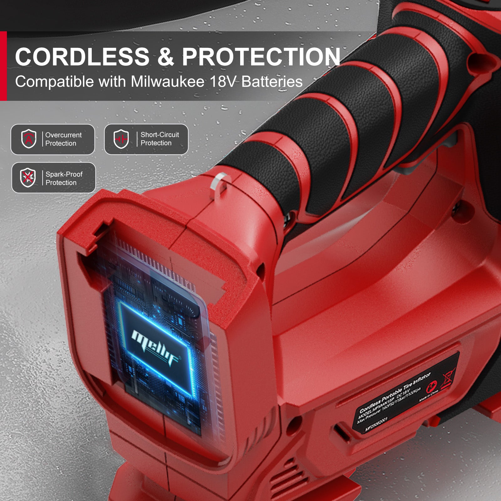 Mellif 2-in-1 Air Compressor for Nailers, Staplers & Car Tires