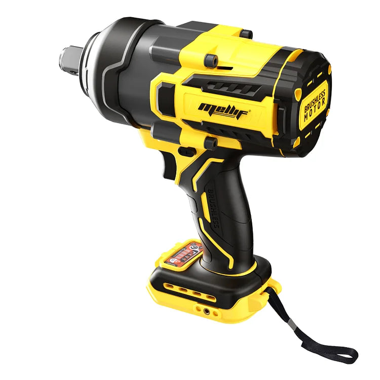 Mellif Brushless 1600N.m Impact Wrench, 3/4 inch Heavy Duty Chuck