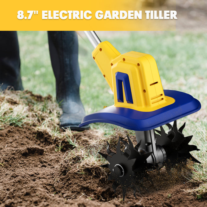 Mellif Tiller Cultivator Cordless Compatible with Dewalt 20V MAX Battery