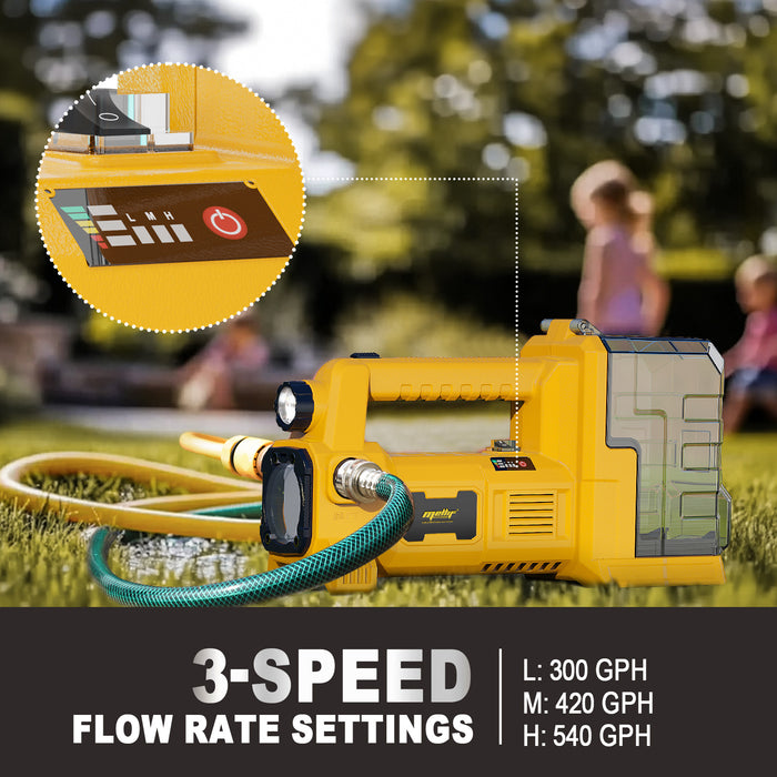 Mellif Water Transfer Pump Pro, Compatible With Dewalt 20V Max Battery